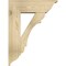 Ekena Millwork Olympic Traditional Rough Sawn Bracket w/ Offset Brace, Douglas Fir, 8"W x 24"D x 32"H BKT0806X24X32OLY01RDF - alternate 3